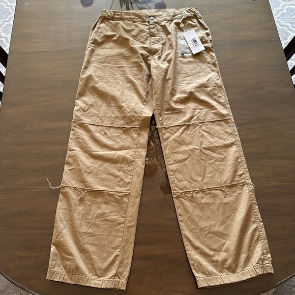 NWT Maison Margiela MM6 Raw-Edge Relaxed-Fit Pants Sz 50/ Large - Picture 3 of 12